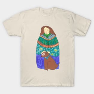 Lady and the dog T-Shirt